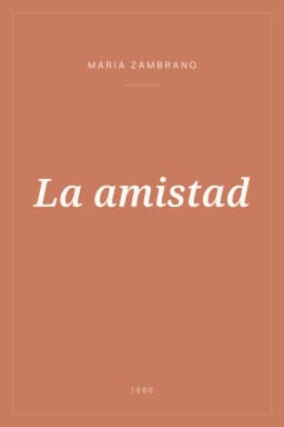 Portada de La amistad
