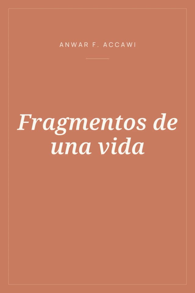 Portada de Fragmentos de una vida