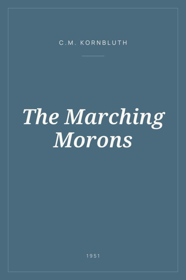 Portada de The Marching Morons