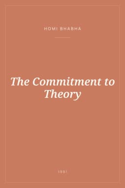 Portada de The Commitment to Theory