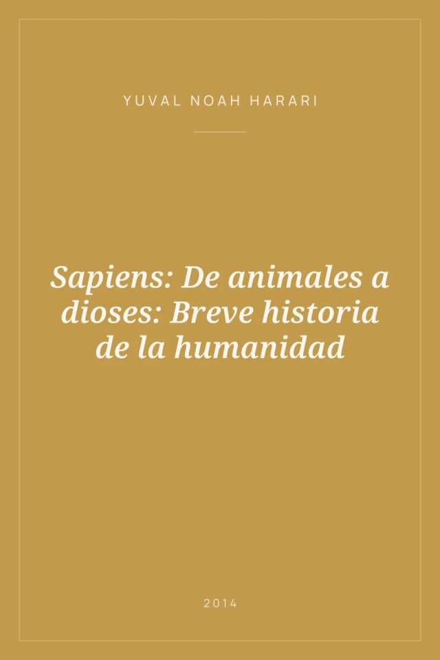 Portada de Sapiens: De animales a dioses: Breve historia de la humanidad