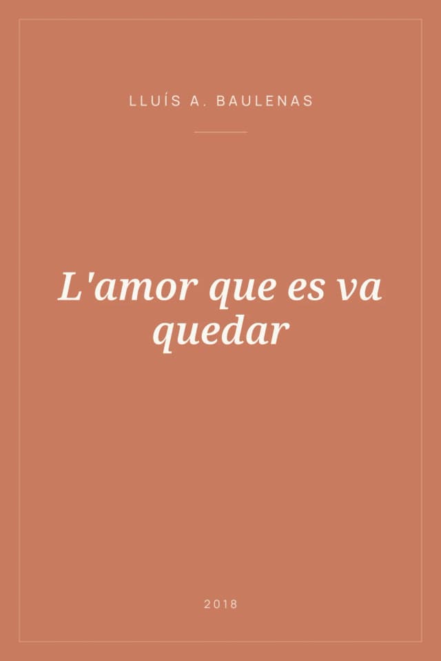 Portada de L'amor que es va quedar