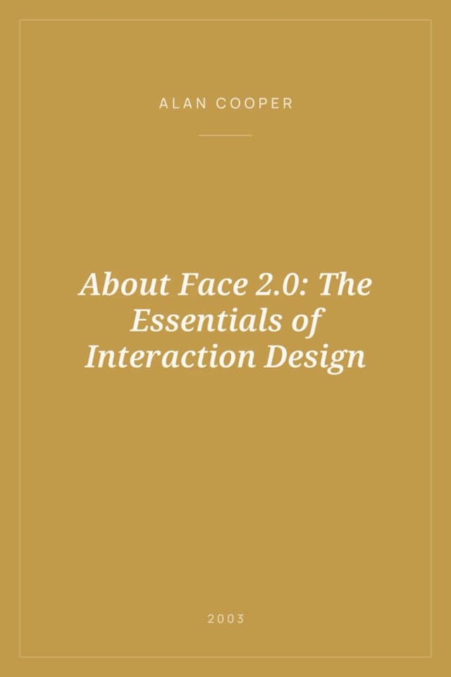 Portada de About Face 2.0: The Essentials of Interaction Design