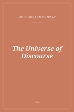 Portada de The Universe of Discourse