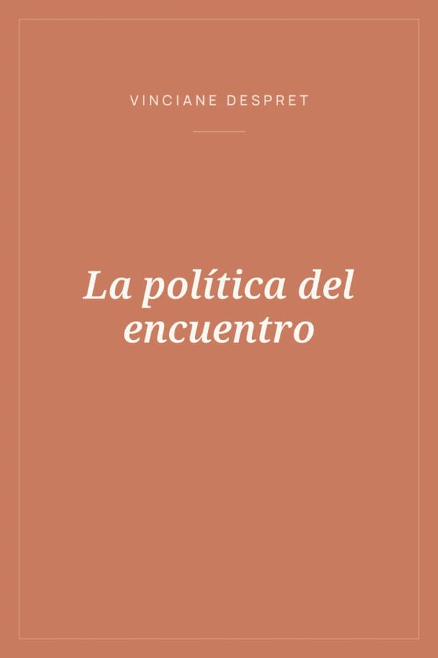Portada de La política del encuentro