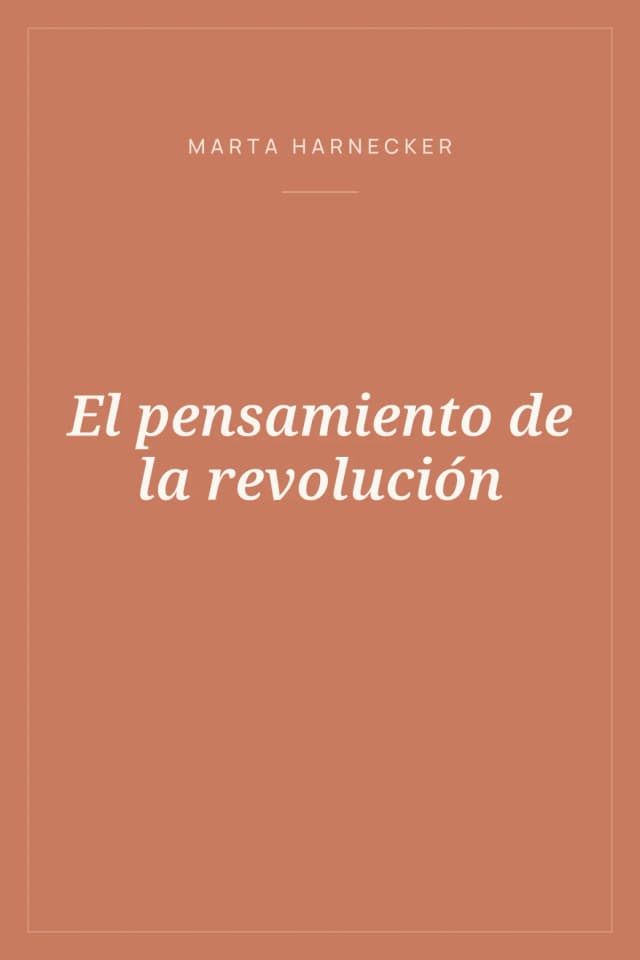 Portada de El pensamiento de la revolución