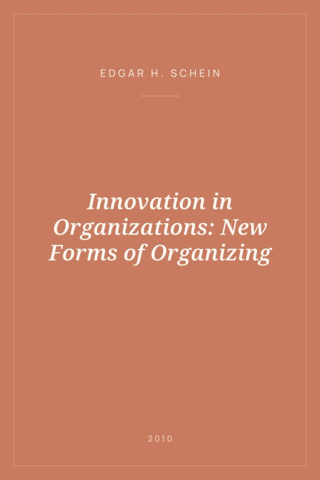 Portada de Innovation in Organizations: New Forms of Organizing