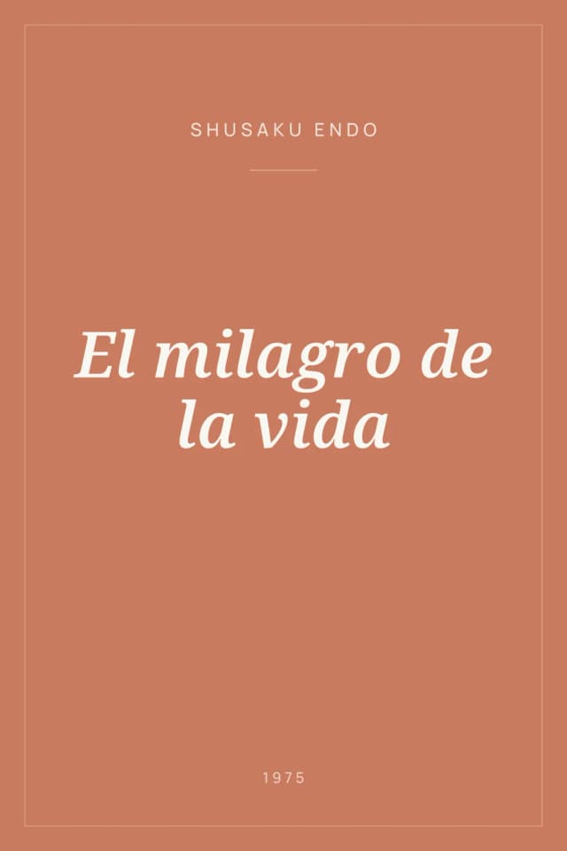 Portada de El milagro de la vida