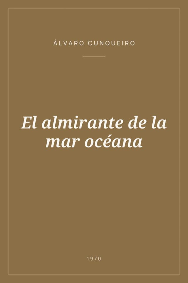 Portada de El almirante de la mar océana