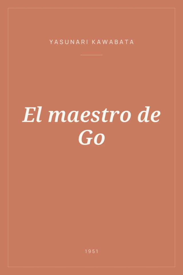 Portada de El maestro de Go