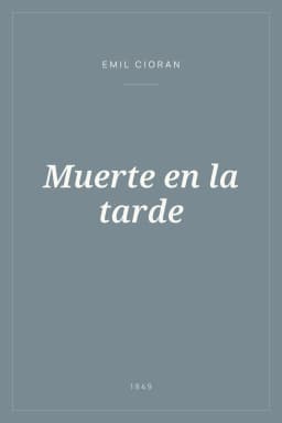 Portada de Muerte en la tarde