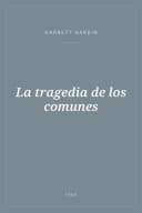 Portada de La tragedia de los comunes