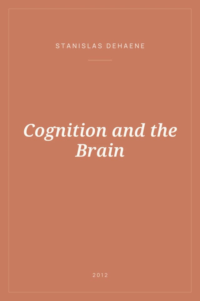 Portada de Cognition and the Brain