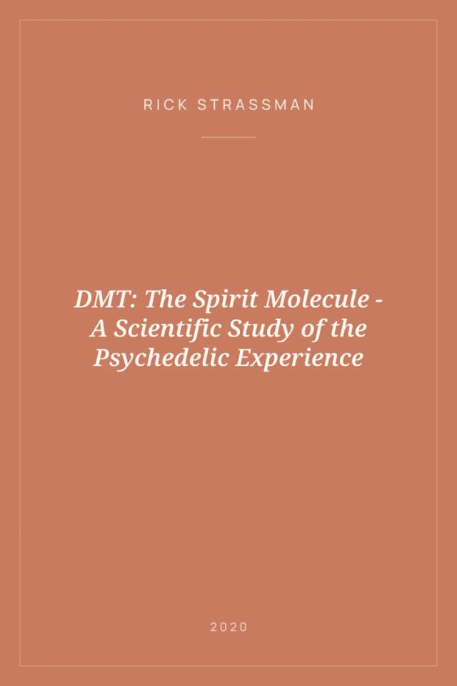 Portada de DMT: The Spirit Molecule - A Scientific Study of the Psychedelic Experience