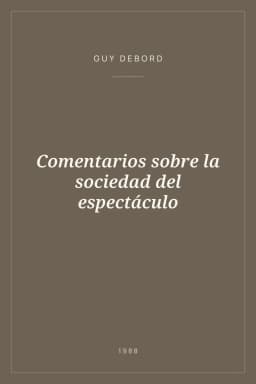 Portada de Comentarios sobre la sociedad del espectáculo