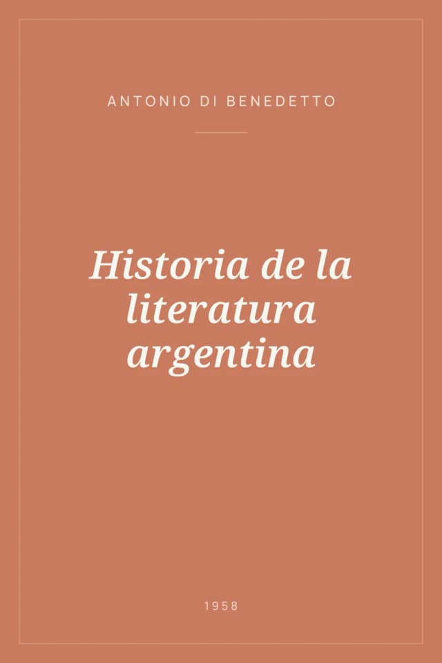 Portada de Historia de la literatura argentina