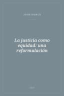 Portada de La justicia como equidad: una reformulación