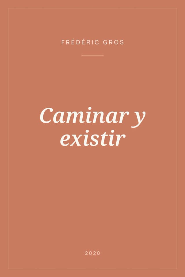 Portada de Caminar y existir