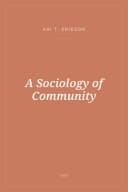 Portada de A Sociology of Community