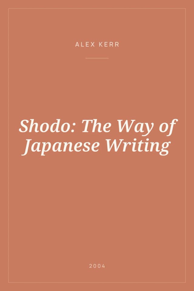 Portada de Shodo: The Way of Japanese Writing