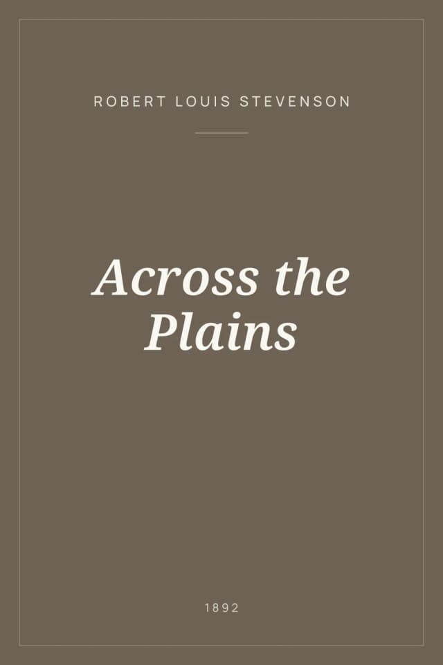 Portada de Across the Plains