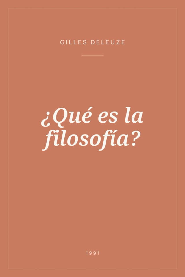 Portada de ¿Qué es la filosofía?