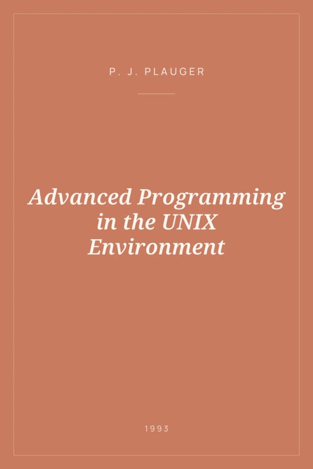 Portada de Advanced Programming in the UNIX Environment