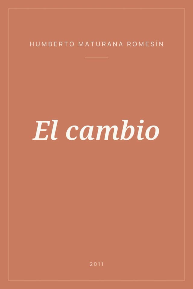 Portada de El cambio