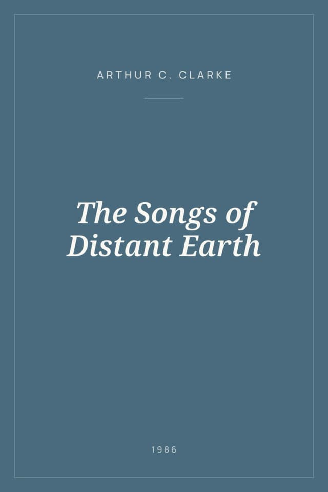 Portada de The Songs of Distant Earth