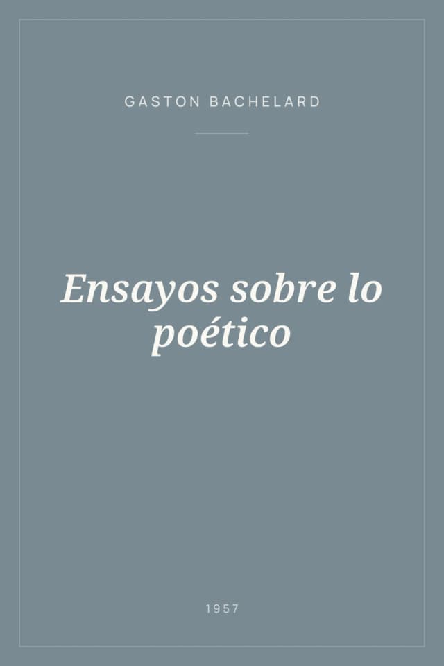 Portada de Ensayos sobre lo poético