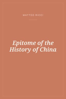 Portada de Epitome of the History of China