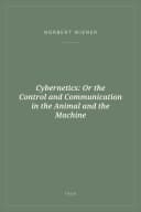Portada de Cybernetics: Or the Control and Communication in the Animal and the Machine