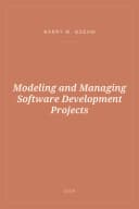 Portada de Modeling and Managing Software Development Projects