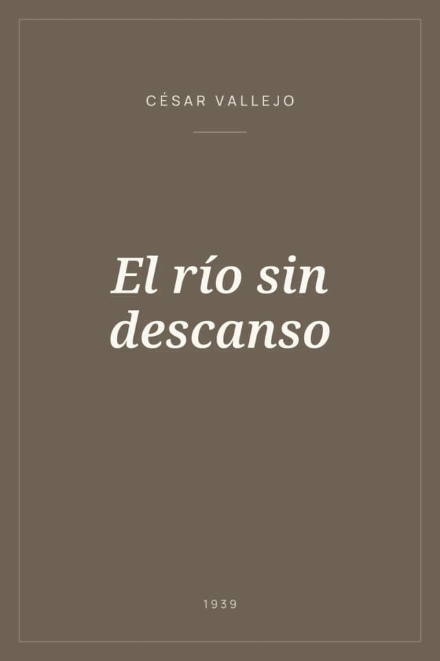 Portada de El río sin descanso