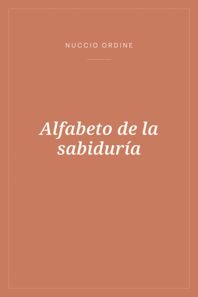 Portada de Alfabeto de la sabiduría