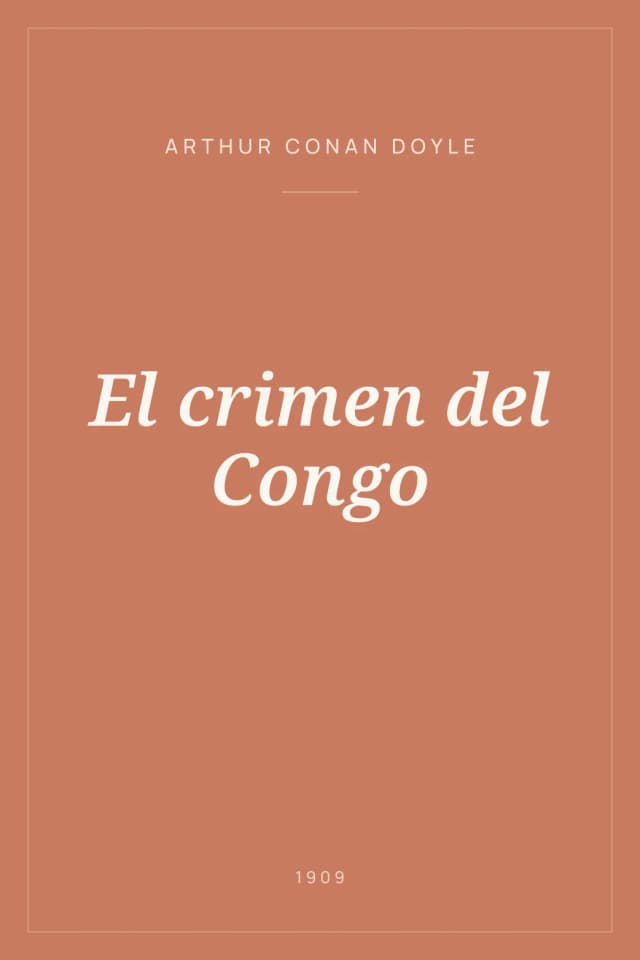 Portada de El crimen del Congo