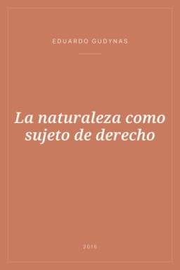 Portada de La naturaleza como sujeto de derecho