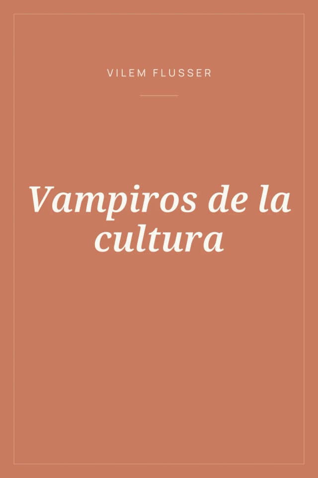 Portada de Vampiros de la cultura
