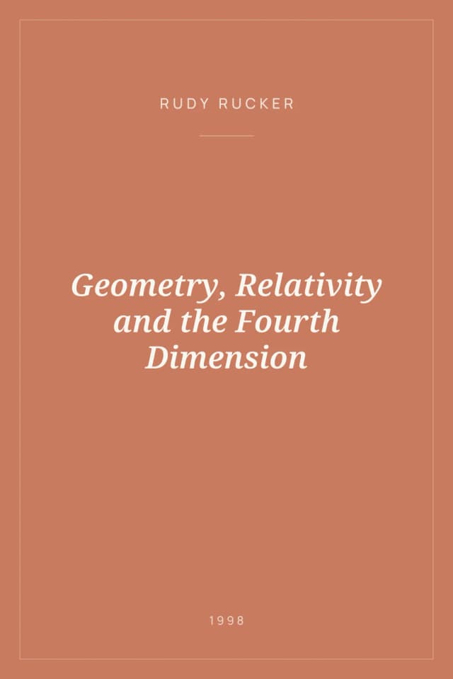 Portada de Geometry, Relativity and the Fourth Dimension