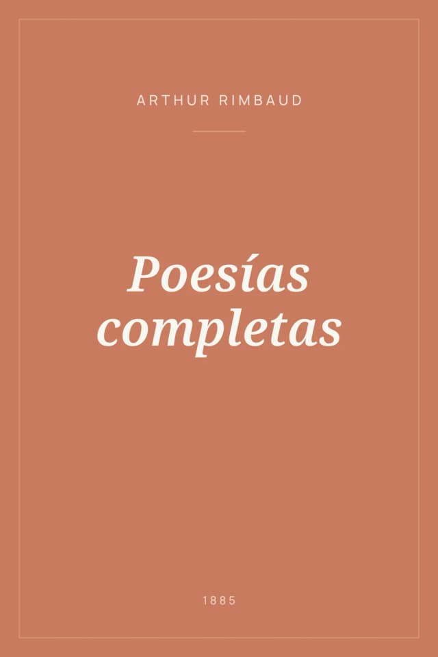 Portada de Poesías completas