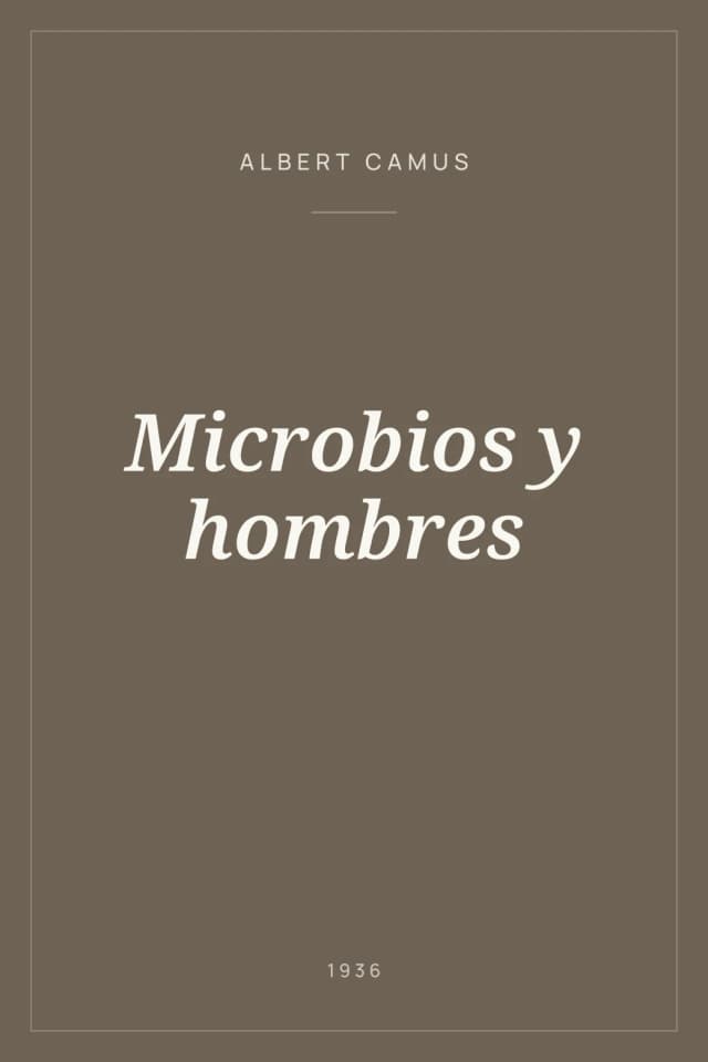 Portada de Microbios y hombres