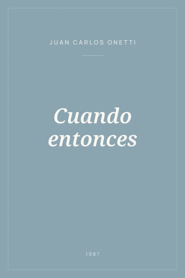 Portada de Cuando entonces
