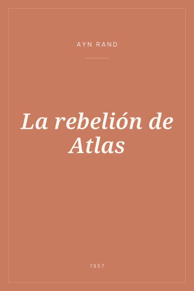 Portada de La rebelión de Atlas