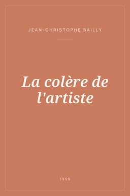 Portada de La colère de l'artiste