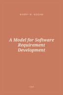 Portada de A Model for Software Requirement Development