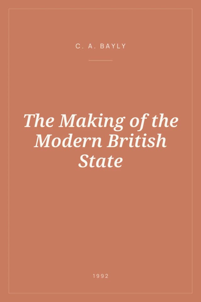Portada de The Making of the Modern British State
