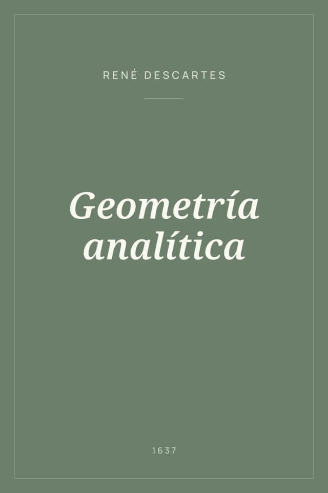 Portada de Geometría analítica