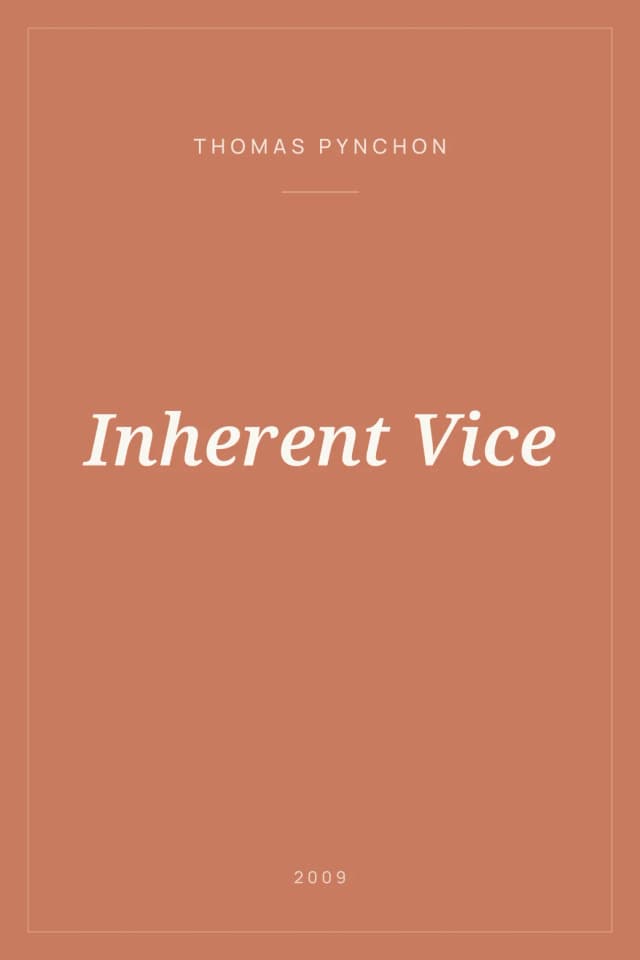 Portada de Inherent Vice