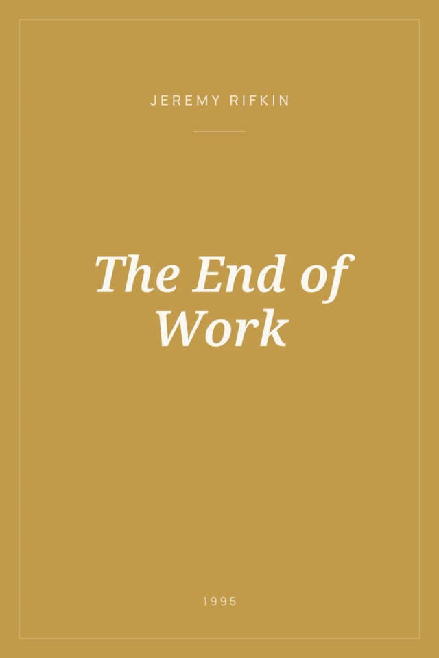 Portada de The End of Work