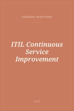 Portada de ITIL Continuous Service Improvement